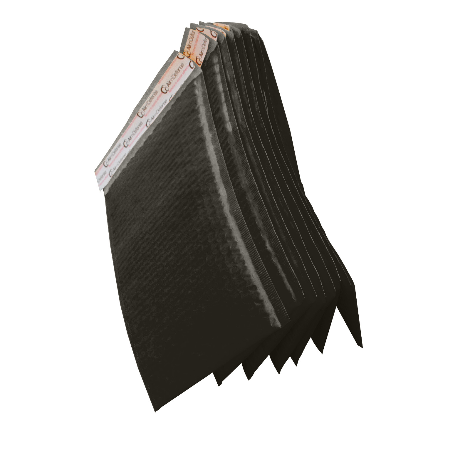 AirnDefense 500 #000 4X8″ Black Poly Bubble Mailers Shipping Padded Envelope