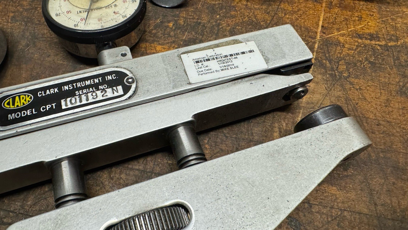 Clark Model CPT Portable Hardness Tester Gage