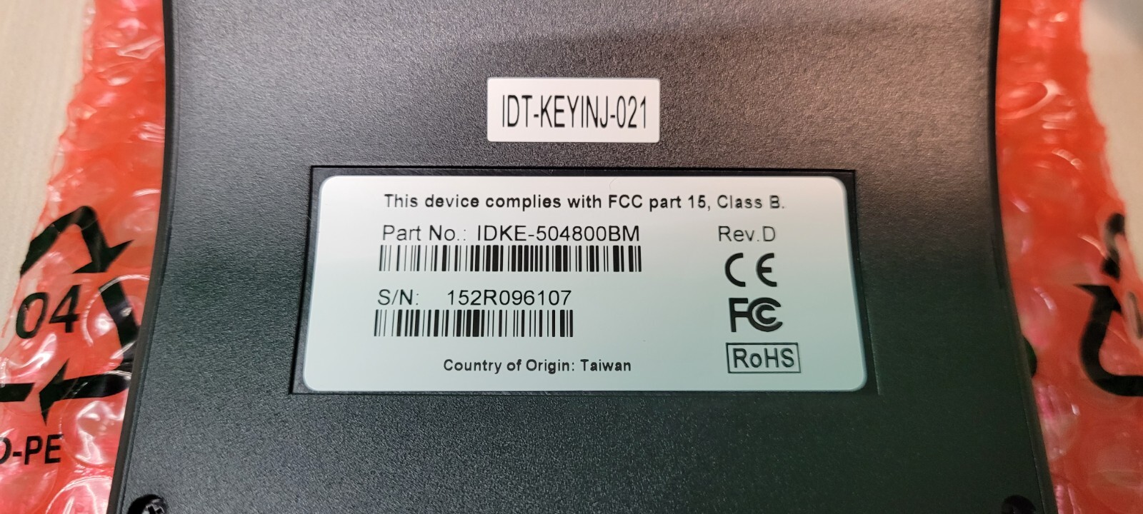 ID Tech M Series Securekey Pos USB KeyPad IDKE-504800B-M2 NEW FREE SHIPPING