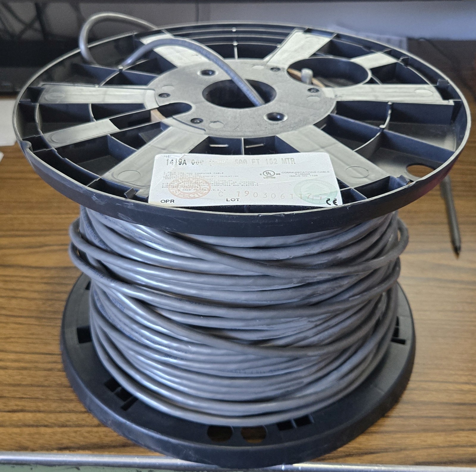 Belden 1419A 24 AWG 2 Pair Foil Shield Computer Cable 350ft