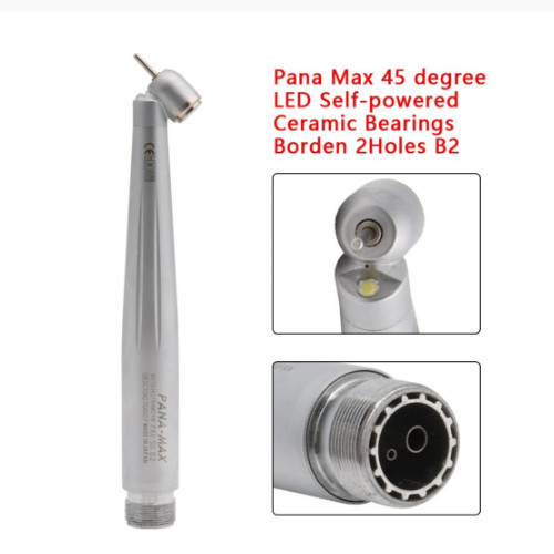 Dental 45 Degree LED Fiber Optic High Speed Handpiece 2 Hole / 4 Hole US STOCK