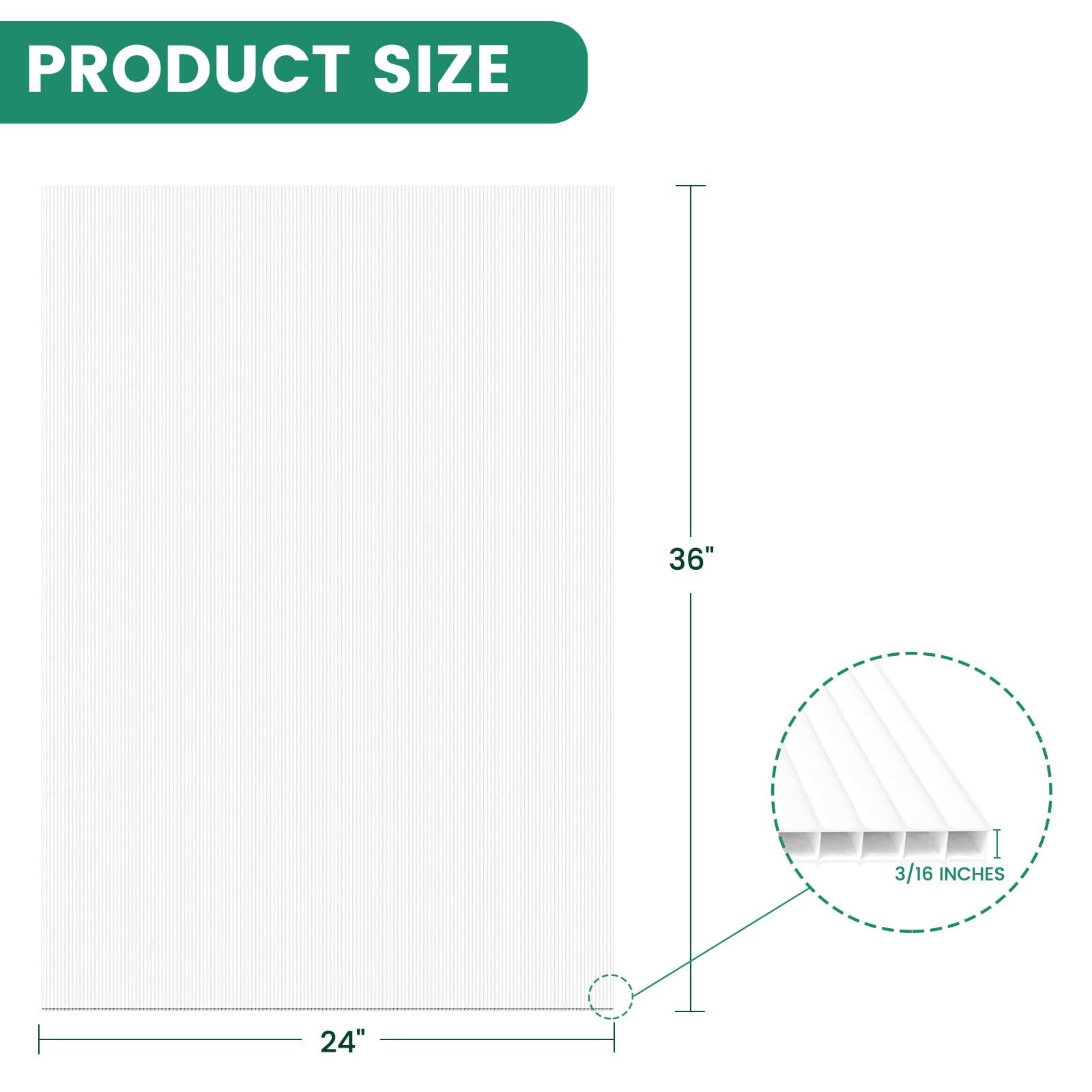 Corrugated Plastic Sheet for Indoor and Outdoor Use – 4 Mm Thick Poster Board…