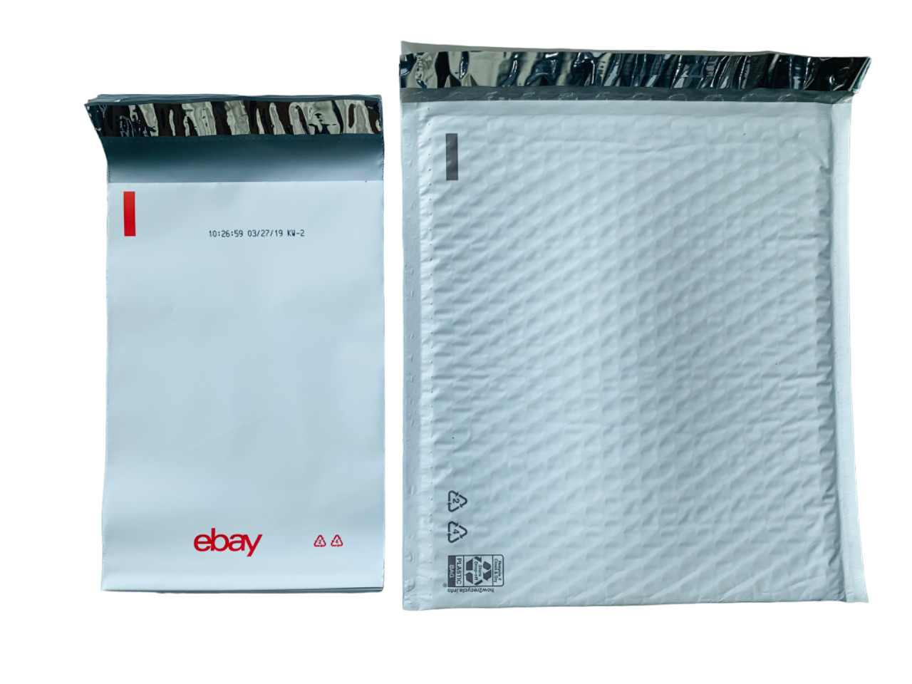 eBay SHIPPING SUPPLIES STARTER KIT 20 PADDED BUBBLE and POLYMAILER ENVELOPES