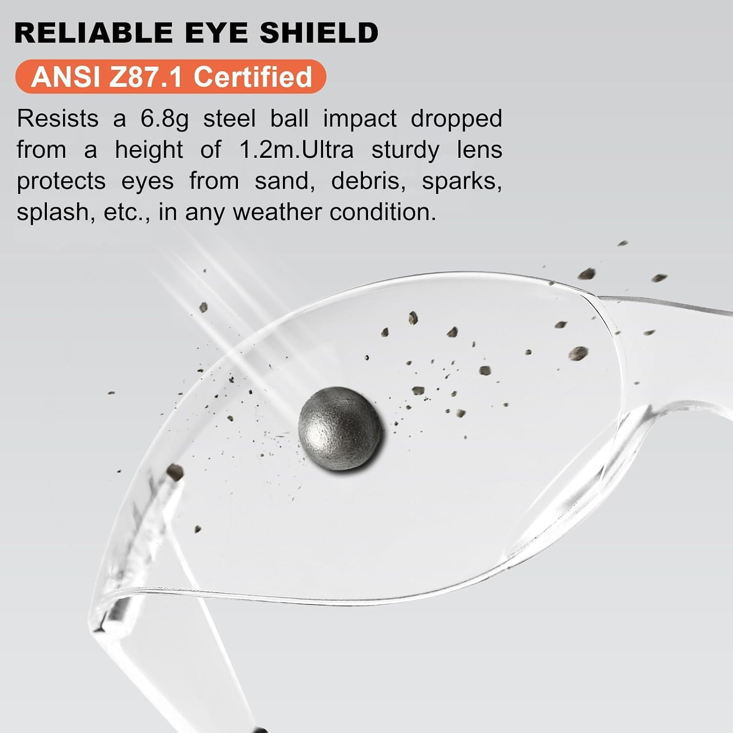 ANSI Z87.1 Clear Safety Glasses for Men and Women 36Pack, Scratch&Impact-Resista