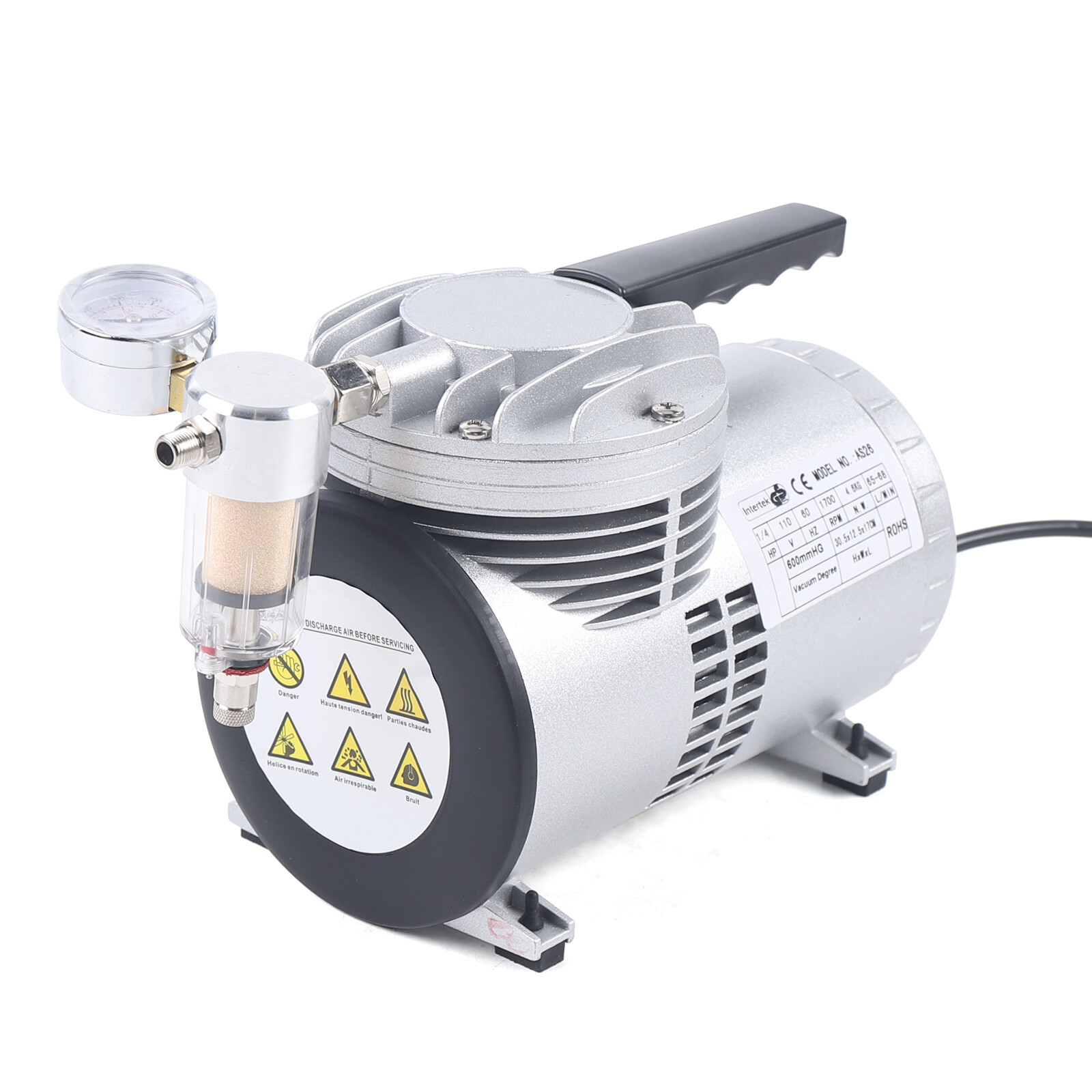 Oilless Diaphragm Vacuum Pump Industrial Small Oil Free Vacuum Suction Pump