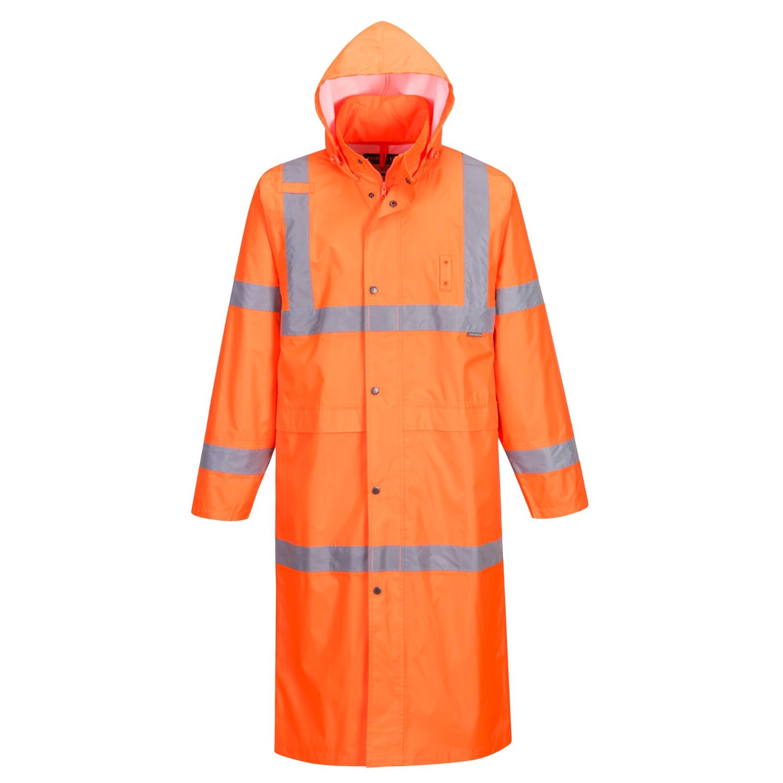 Portwest UH445 Mens Waterproof Raincoat Hi Vis Reflective Lightweight 48″ Jacket