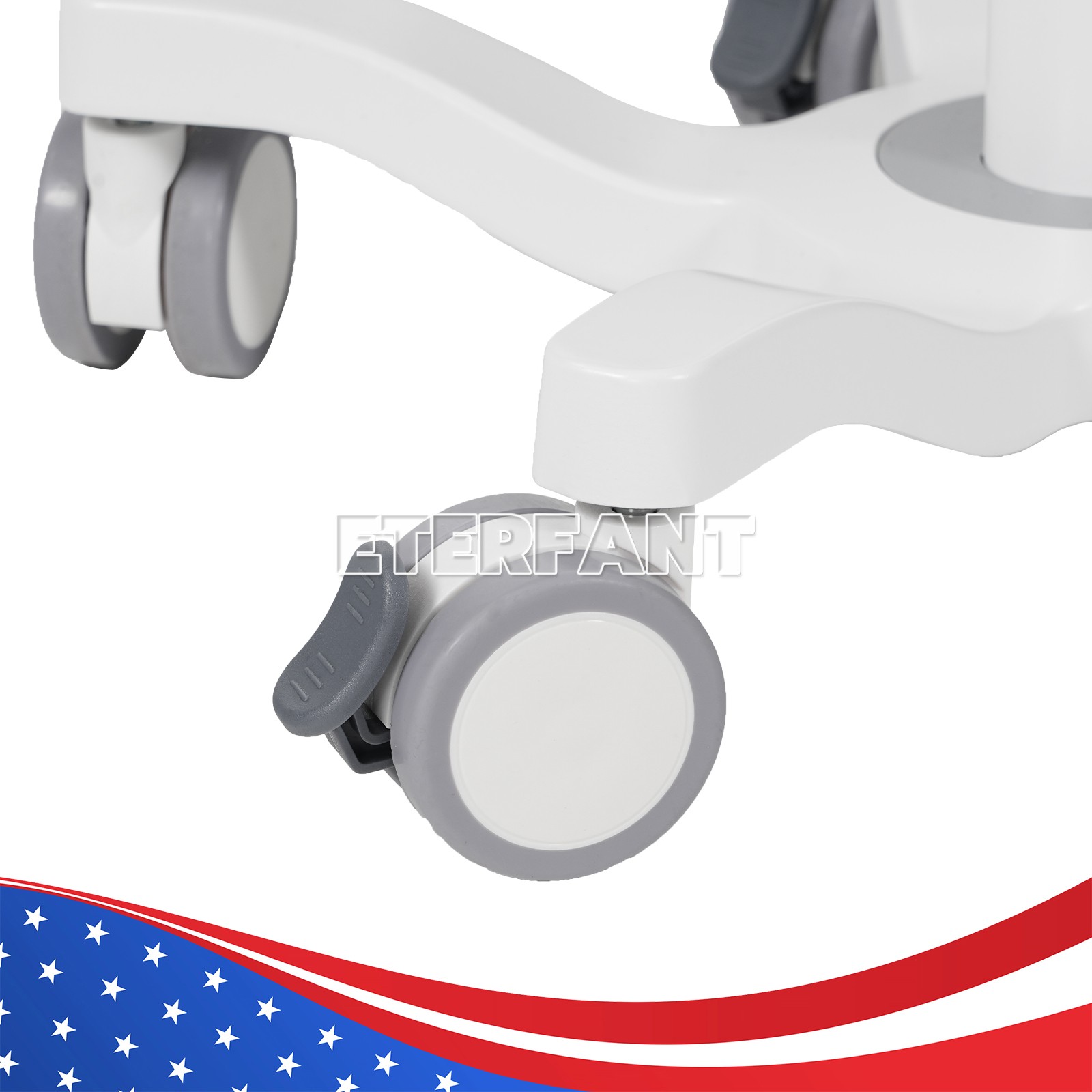 Wall Mount Bracket with Screw Holes/Medical Trolley Cart for Patient Monitor