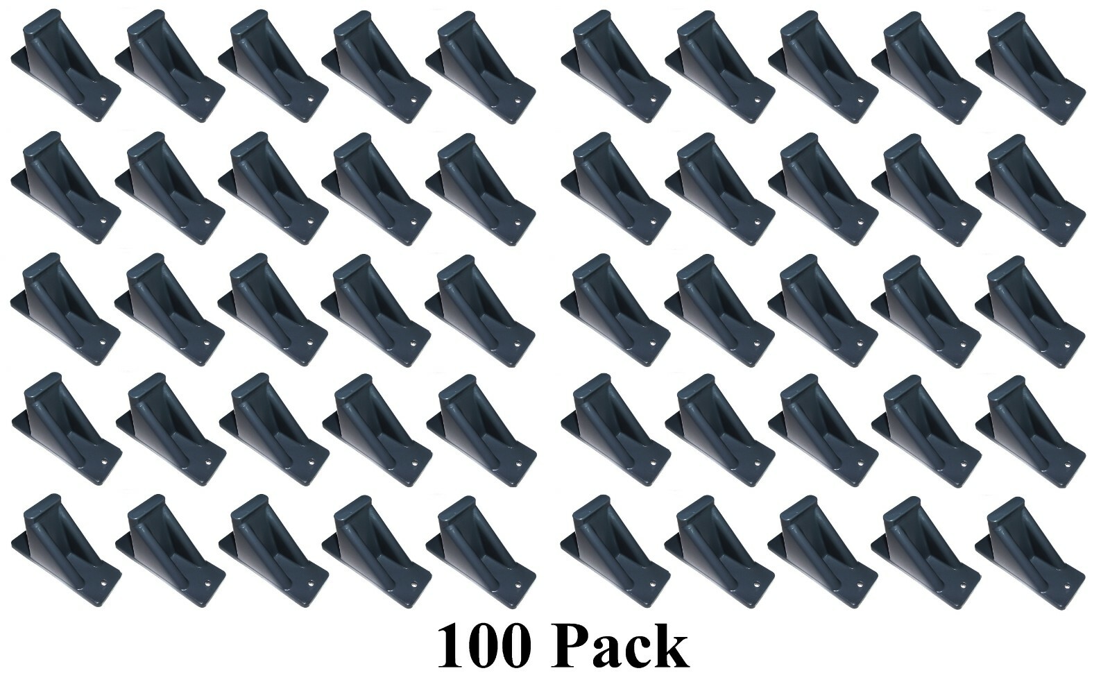 Dark Grey Plastic Roof Mini Snow Ice Guard-100 Pk Prevent Sliding Snow