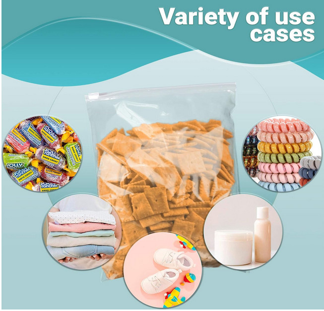 ALL SIZE Reclosable Slider Bag Plastic Poly Zip Lock Bags Jewelry Zipper Baggie