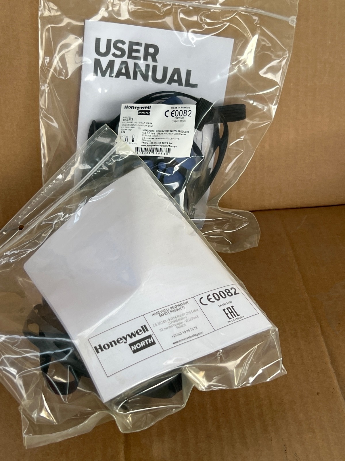 (Lot 2 Pcs) Honeywell 1001573 Valuair Plus-Half Mask