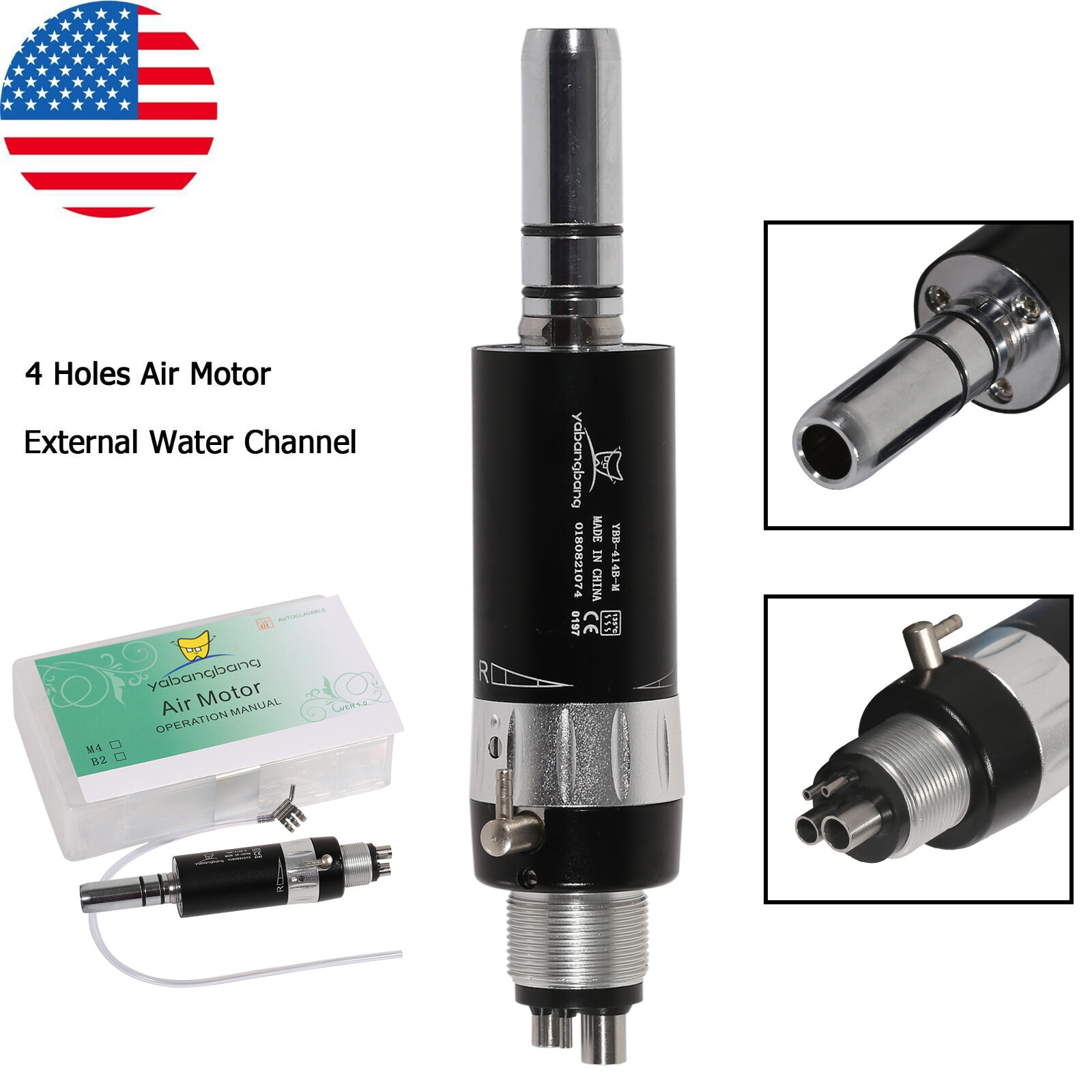 NSK Style Dental Low Slow Speed Air Motor Handpiece 2/4 Hole E-type 5 Models