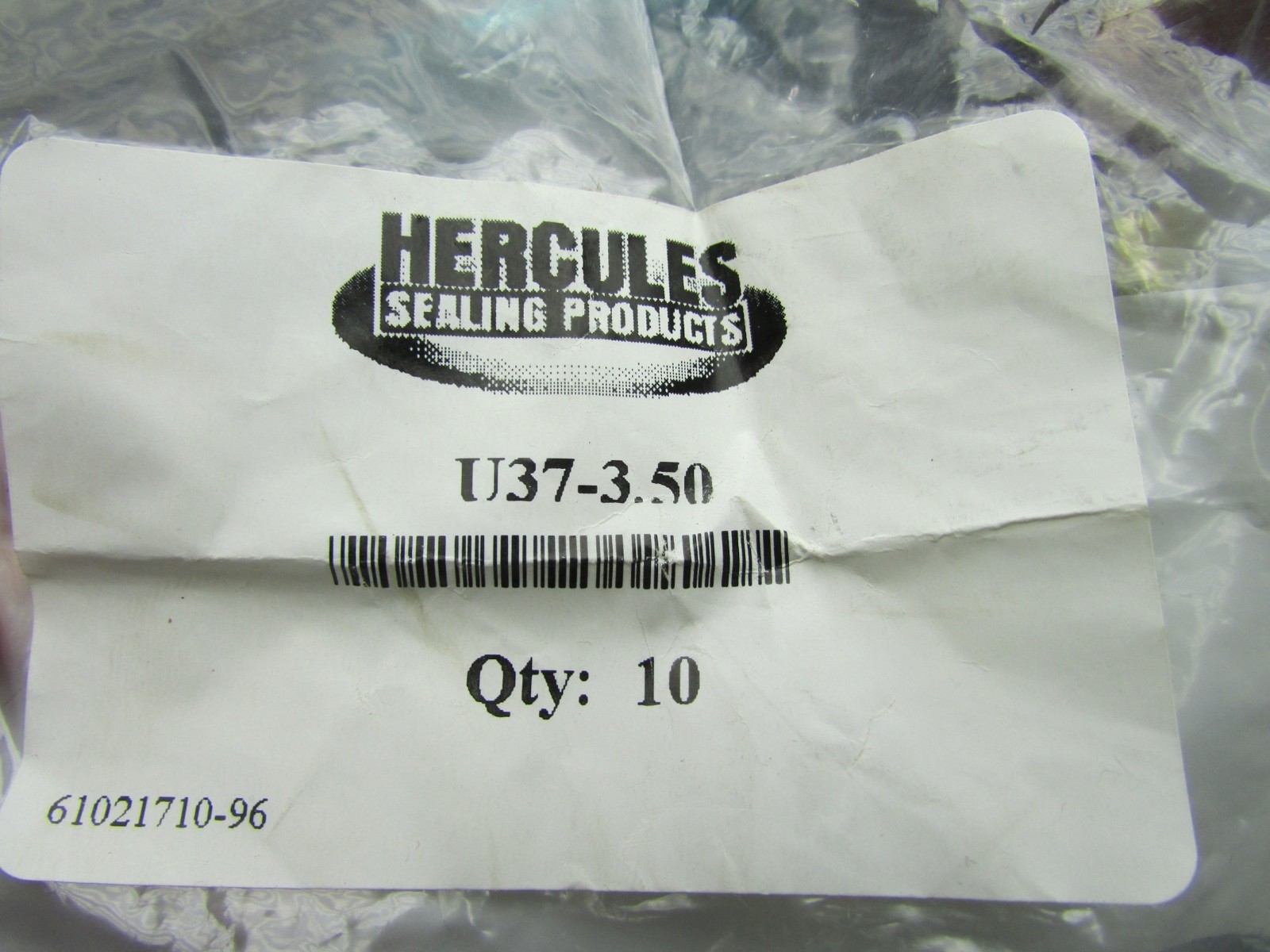 Hercules Polyurethane Hydraulic U-Seal, ID 3.500″ x OD 4.250″ x .375″ 5000 PSI