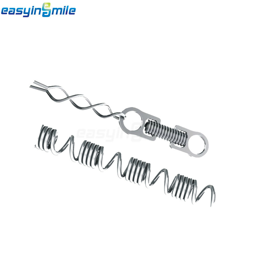 10PCS Orthodontic Crimpable Hooks Dental Stainless Steel Traction Hooks 40 Types