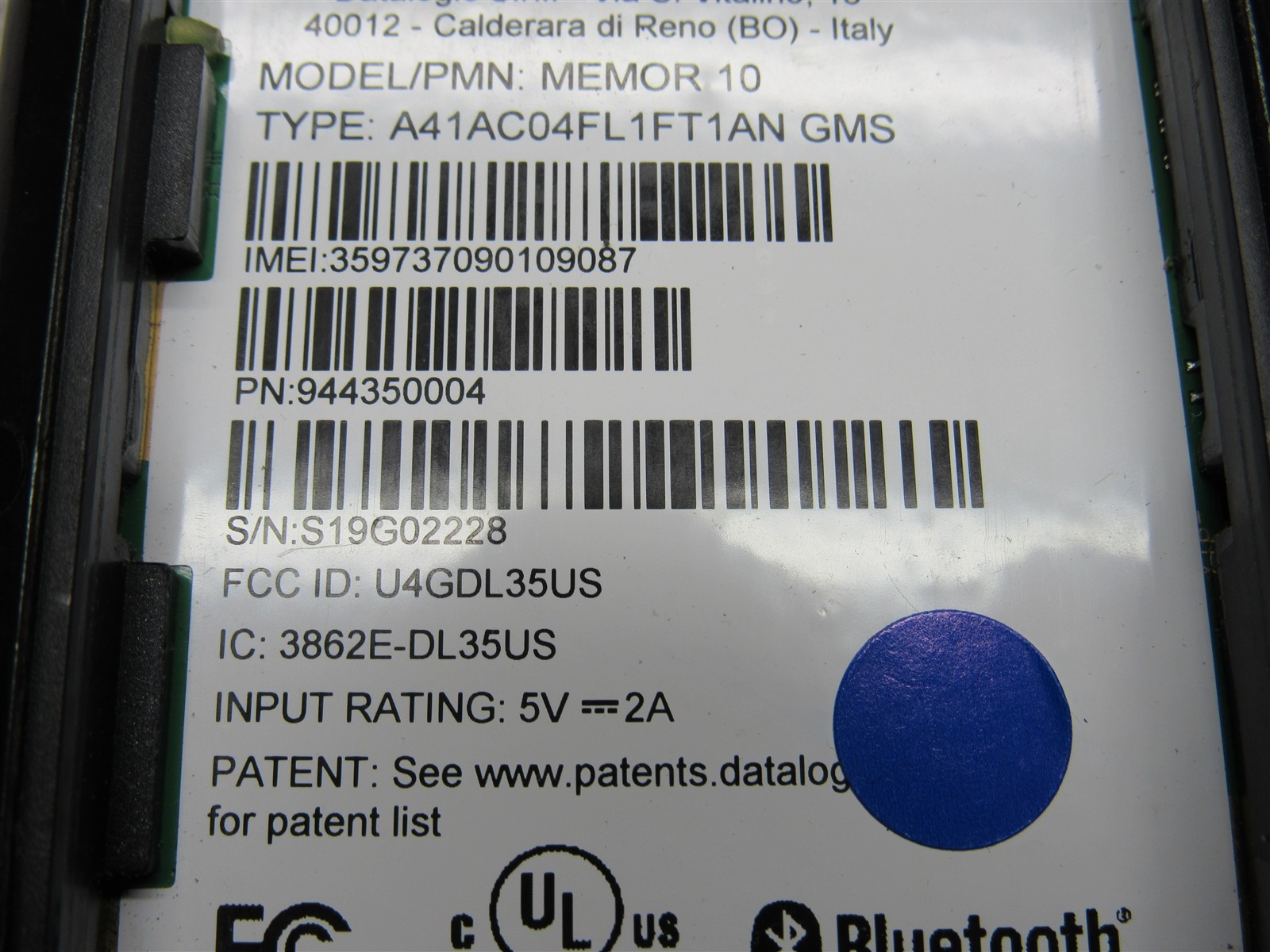 4 LOT Datalogic Memor 10 Mobile Computer 944350004 Android 9 + 8.1 with Battery