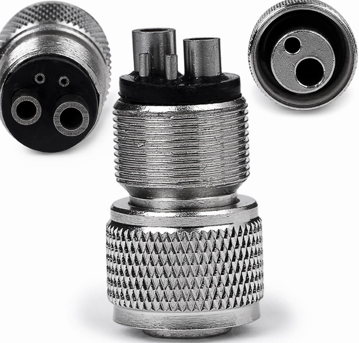 2pcs High Speed Handpiece Adapter Holes Changer Borden 2-Hole to 4-Hole