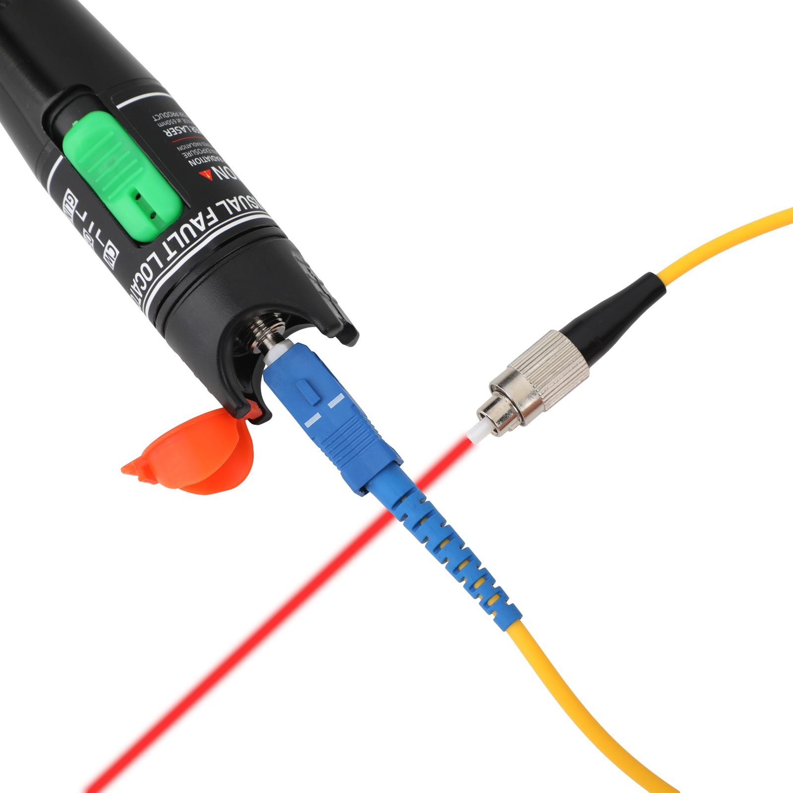 Visual Fault Locator – Red Light Test Pen 5/10/30/50KM Fiber Optic Cable Tester