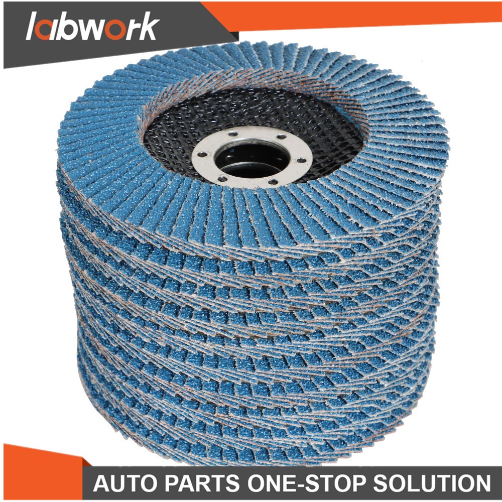 Labwork Premium Zirconia Flap Disc Sanding Grinding 100Pcs 4-1/2″ X 7/8″ 40 Grit