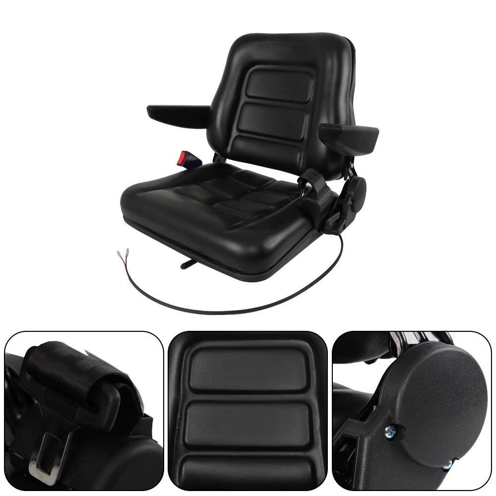 Universal Suspension For Seat Tractor Forklift Excavator Backhoes with Armrest