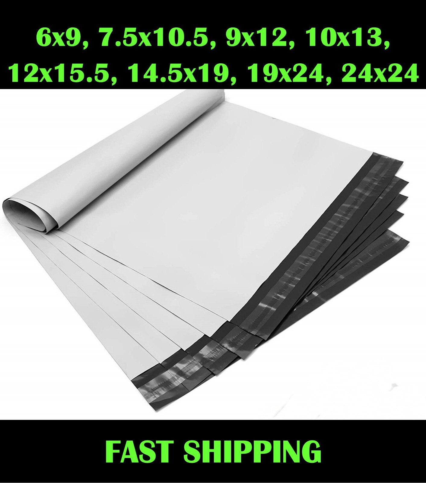 Poly Mailers Shipping Bags Envelopes Premium Bag 6×9 9×12 10×13 12×15.5 14.5×19
