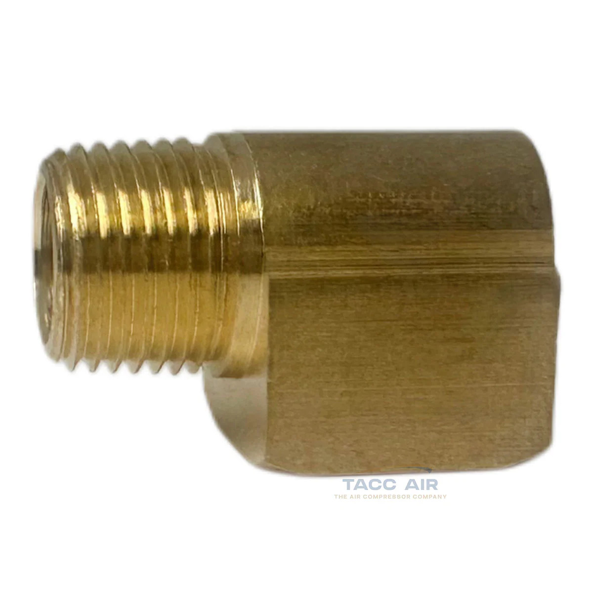2 Pack 1/8″ NPT Brass Street Elbow 90 Degree Pipe Thread Fitting Male Female