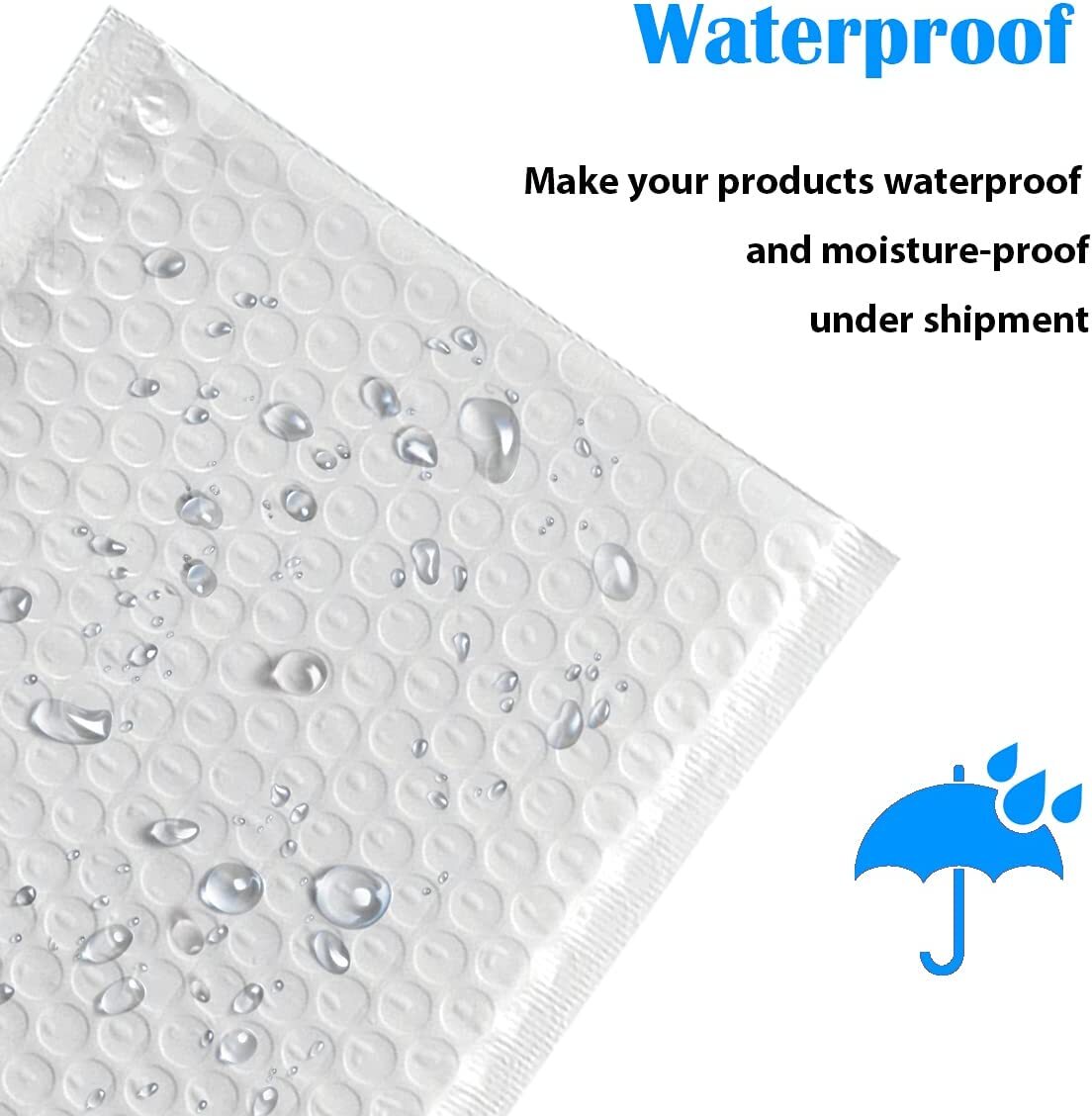 Poly or bubble Mailers Shipping Envelopes Self Sealing Plastic Mailing Bags 2.5