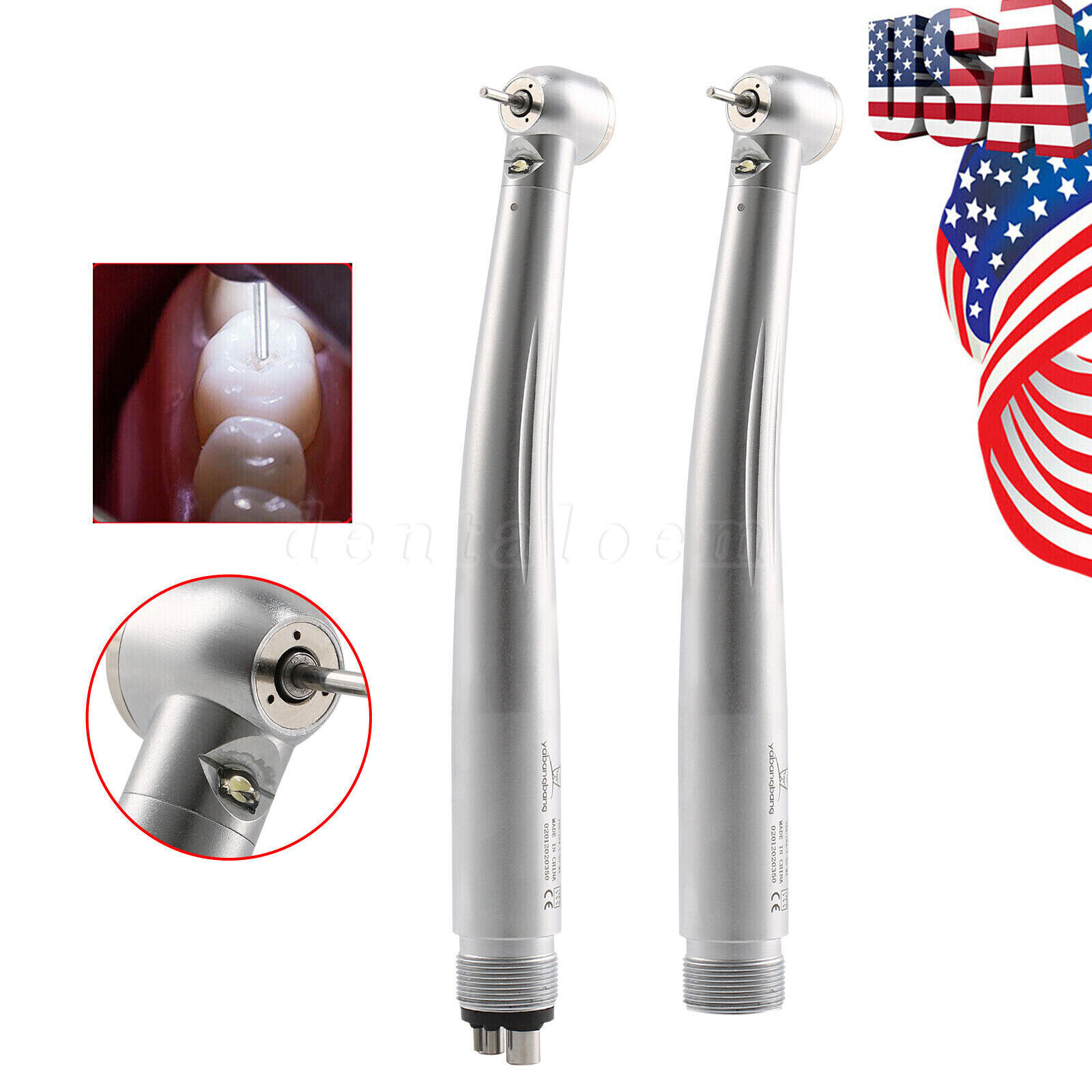Yabangbang E-generator Dental LED Fiber Optic High Speed Handpiece 2/4 NSK Style
