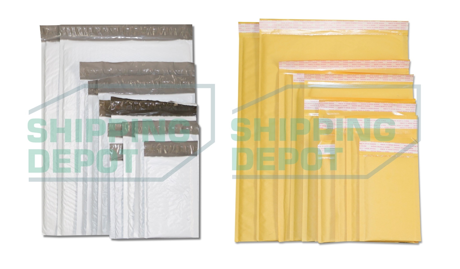 Choose KRAFT or POLY BUBBLE MAILERS All Sizes and Quantities #0000 – #7