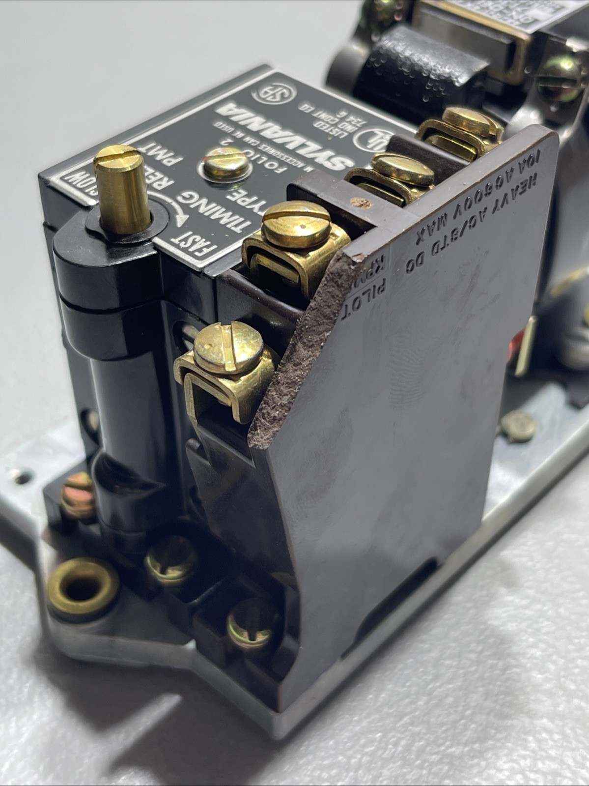 Joslyn Clark 713UP-76 PMT Pneumatic Timing Relay Open Type 10A 600VAC 50430