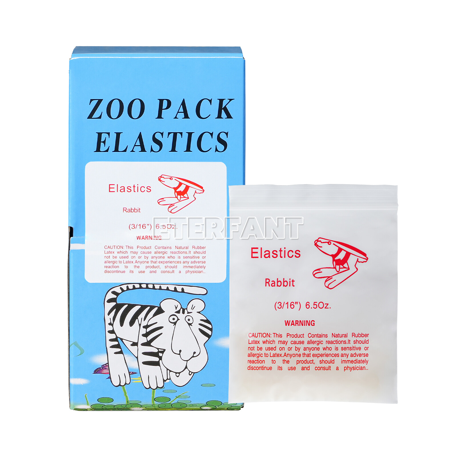 5000PCs ETERFANT Dental Ortho Elastics Rubber Bands Latex Braces 3.5/5.0/6.5oz