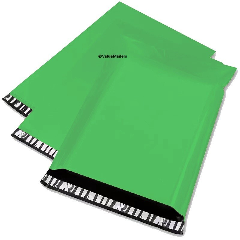 100 7.5×10.5 GREEN Poly Mailers Shipping Envelopes Bag Couture Boutique Bags