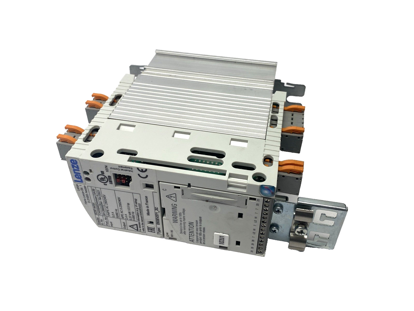 Lenze E82EV371K2C 8200 Vector Frequency Inverter 240VAC 0.37kW/0.5HP 13435845
