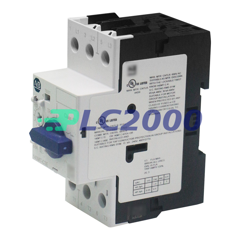 Allen Bradley 140MT-C3E-B63 C Frame, 4 – 6.3A,Motor Protection Circuit Breaker