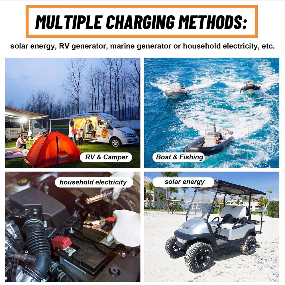 NEW 12V 100Ah LiFePO4 Lithium Battery 8000+ Deep Cycle BMS for Solar RV Off-grid