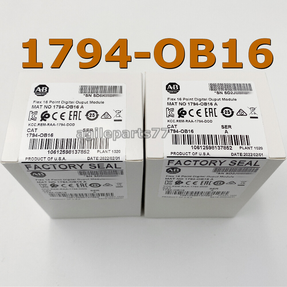 NEW Factory Sealed AB 1794-OB16 FLEX 16-Point Digital Output Module 1794OB16 TX