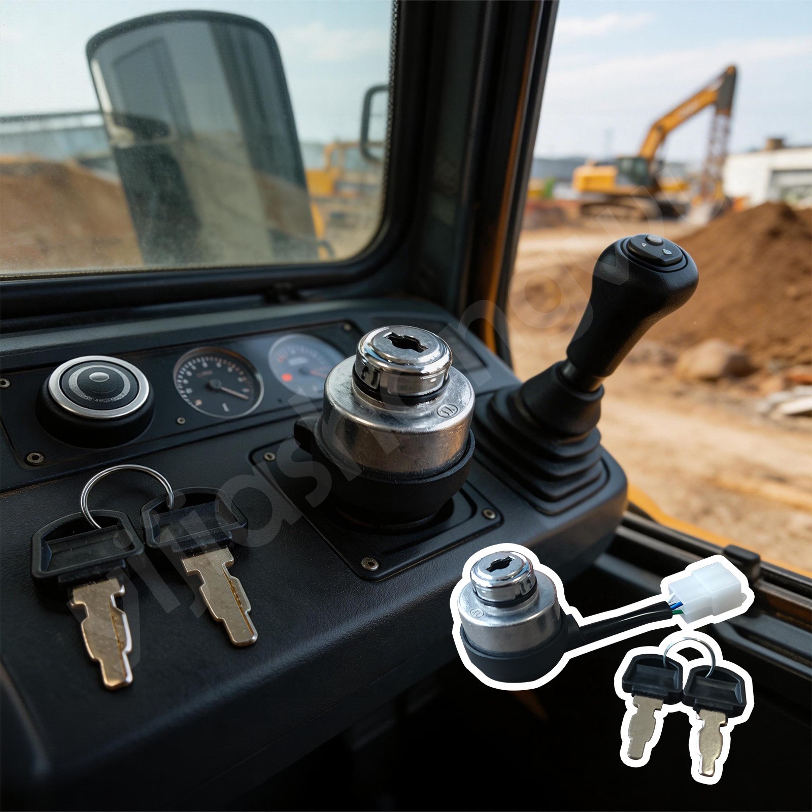China Chinese Excavator Igition Switch