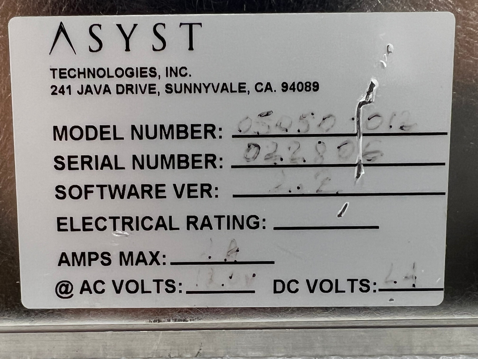 Asyst 05050-012 Industrial Pre Aligner Unit / Great Condition