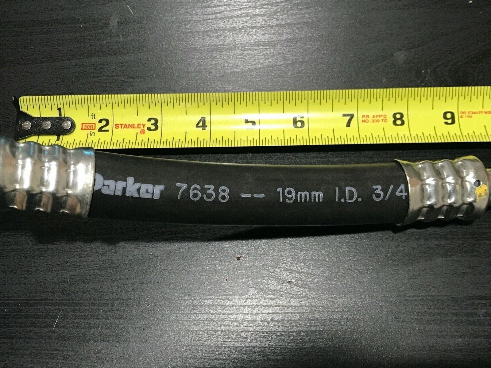 Cat 369-7655 Hose Assembly 19″ Long Parker 7638 19 mm I.D.3/4″ R134a-1474A – New