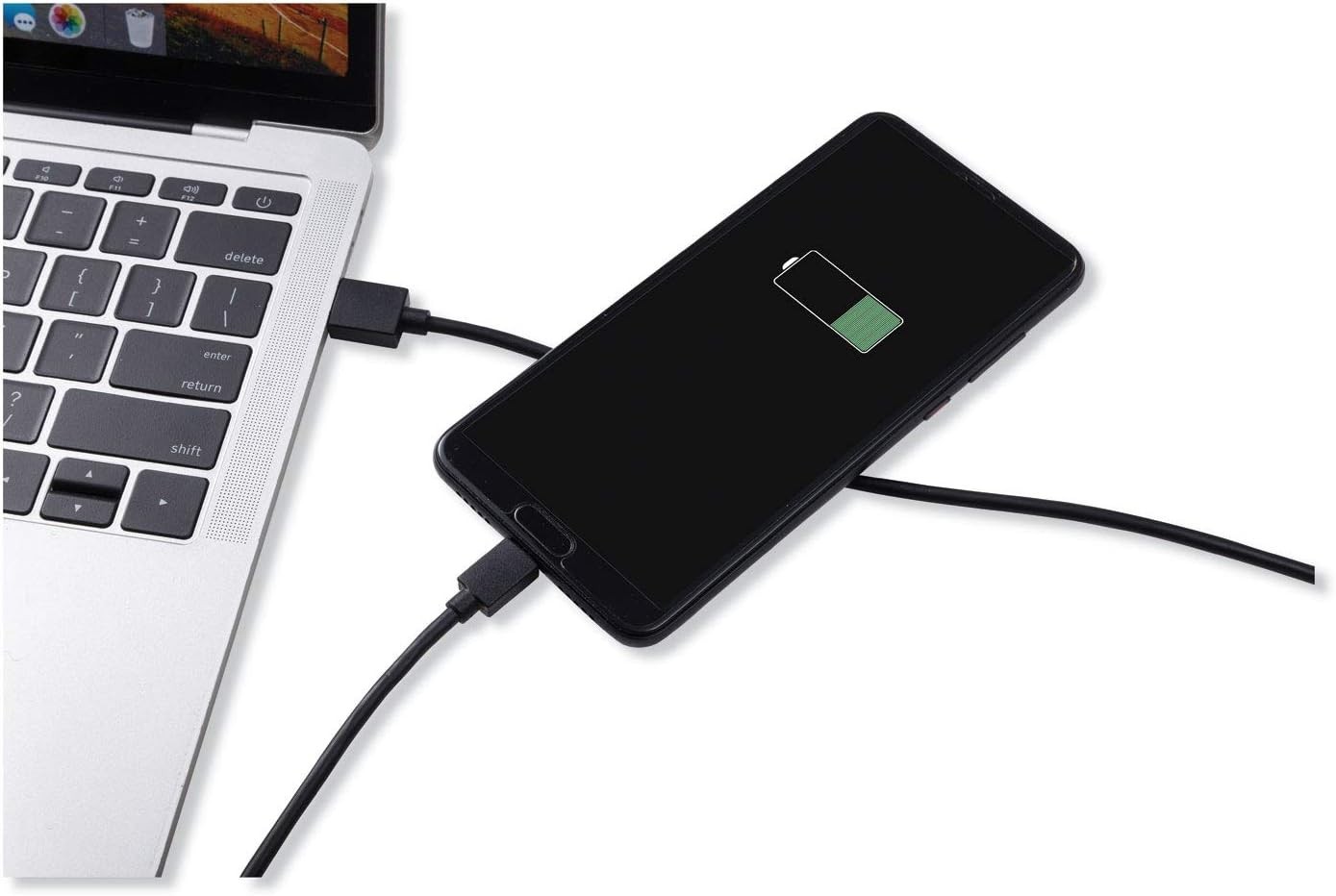 10 ft. USB to USB-C Cable – Black New