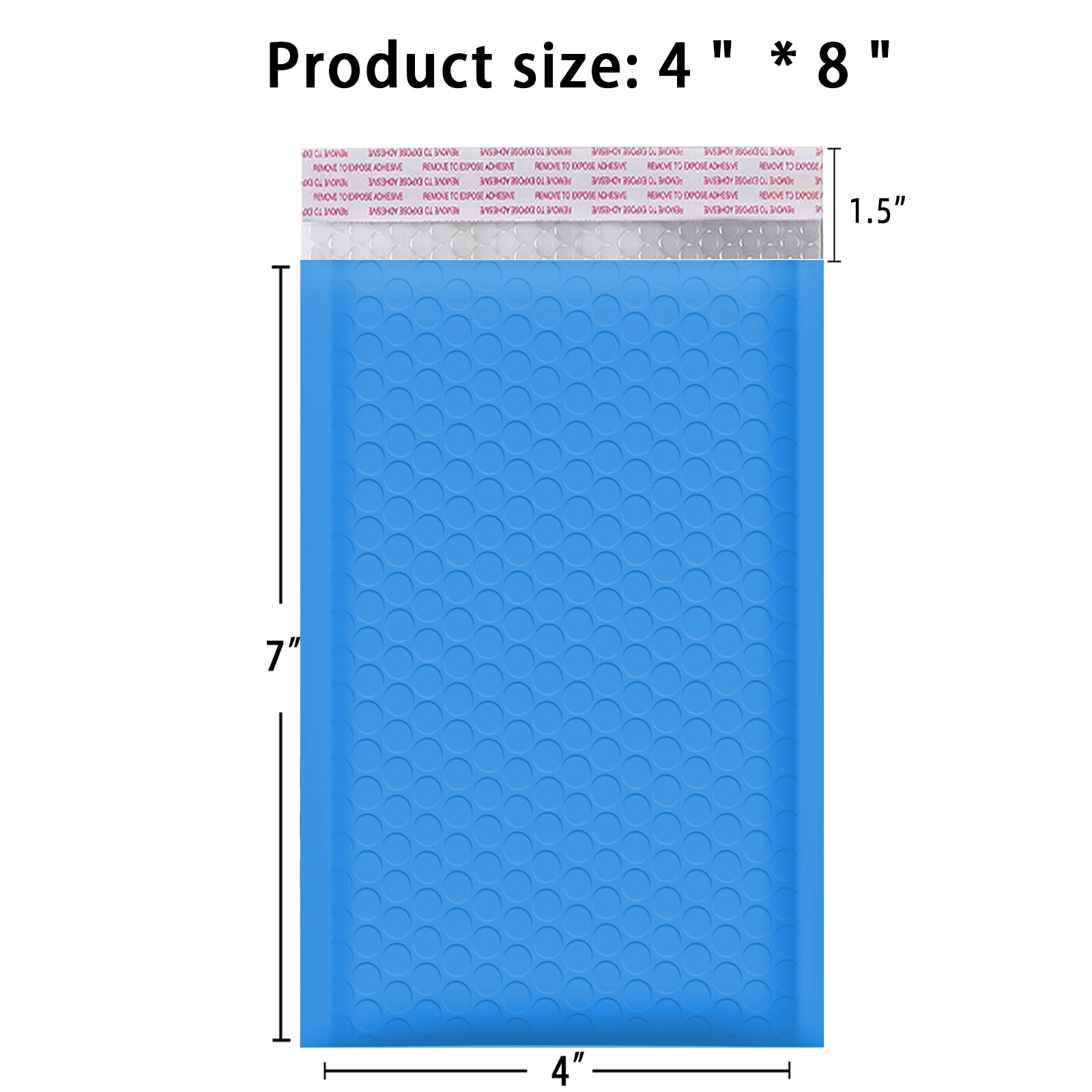 4×8（4×7） Poly Bubble Mailers Shipping Mailing Padded Bags Envelopes Self Seal