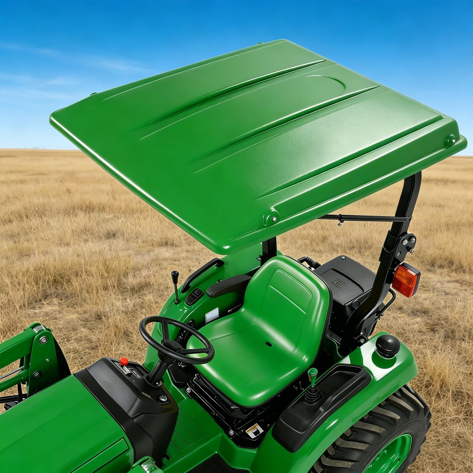 Top Canopy with Bracket For John Deere Compact Utility Tractors ROPS-Green