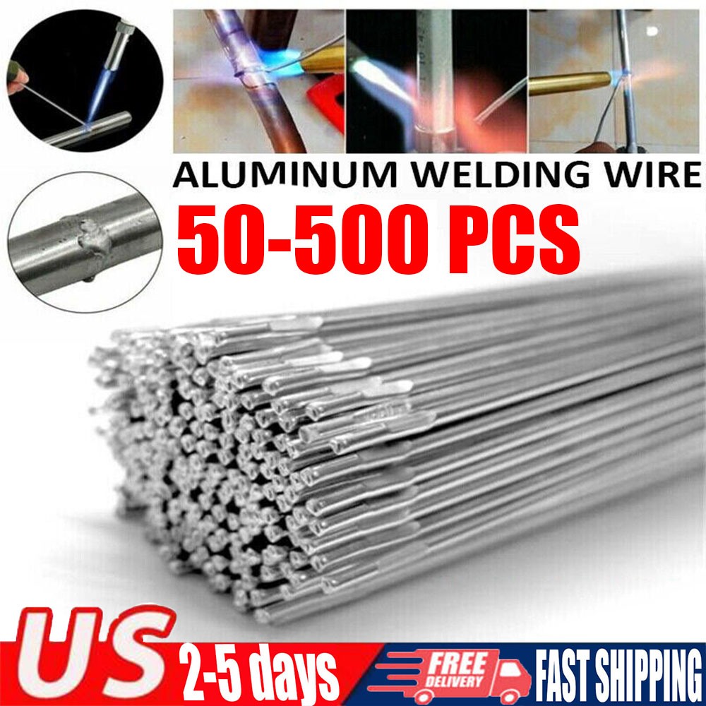 500PCS Easy Melt Welding Rods Low Temperature Aluminum Wire Brazing 1.6mm*500mm