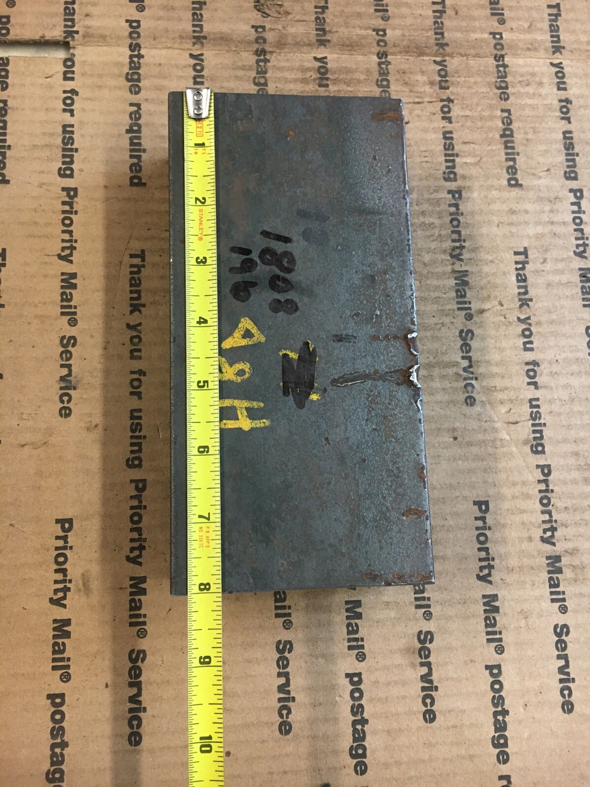 2 X 4 X 8″ L THICK BLOCK Steel Bar Target Plate Blacksmith Bench Hammer Plate