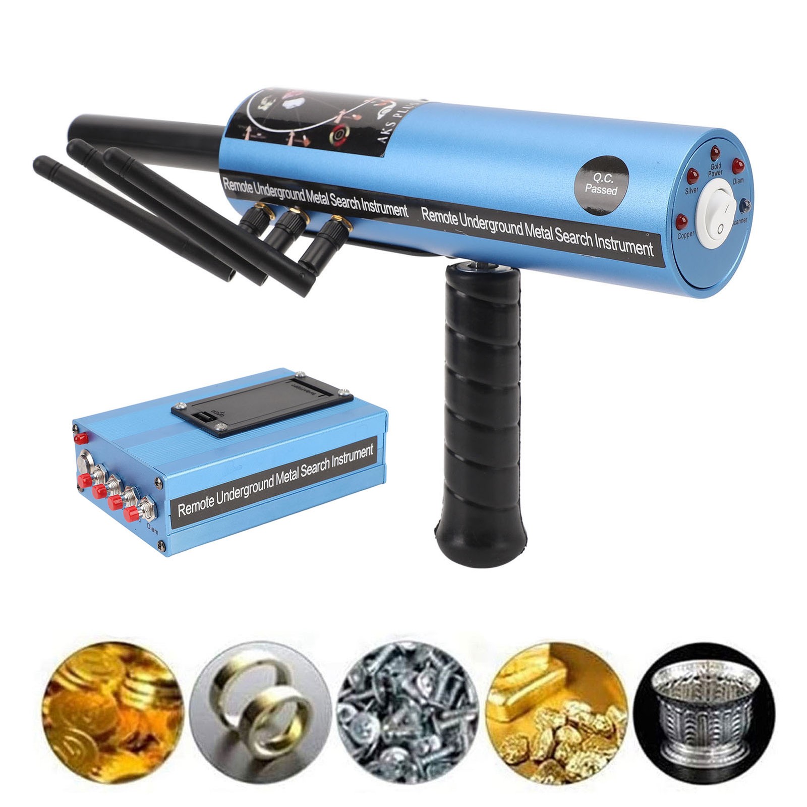 Metal Detector Stable Performance Gold Silver Copper Stone Detector with Transm