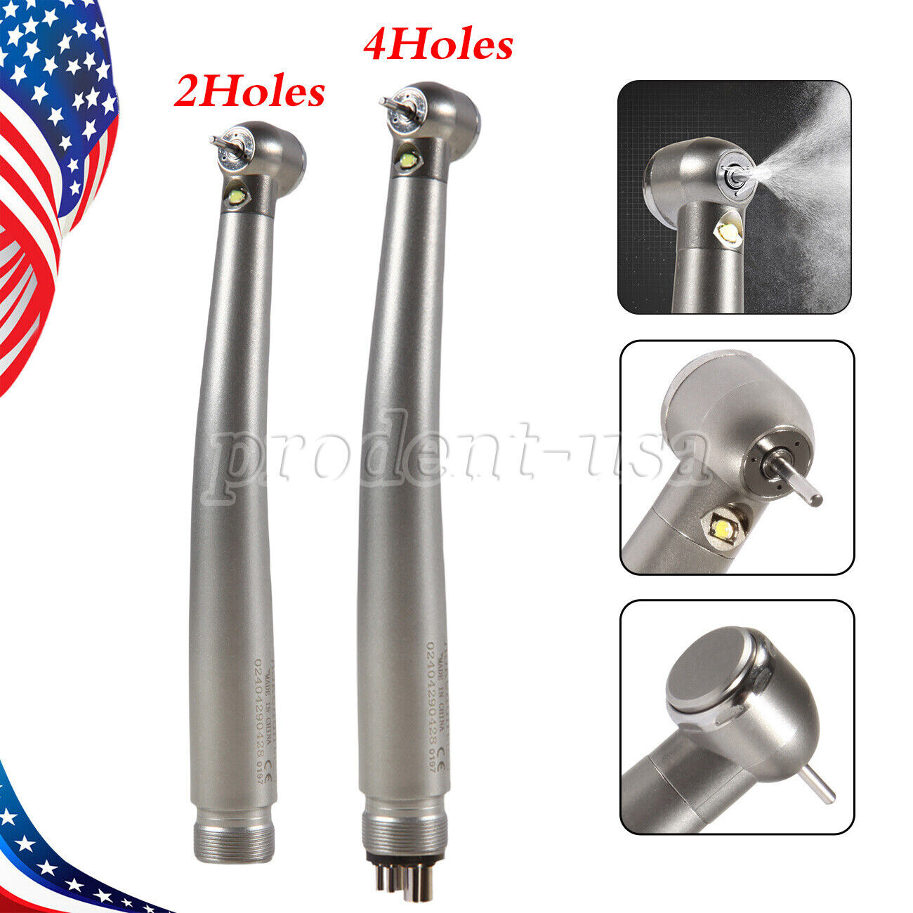 NSK Style Dental Fiber Optic LED E-generator high speed handpiece 2 Hole 4 Hole
