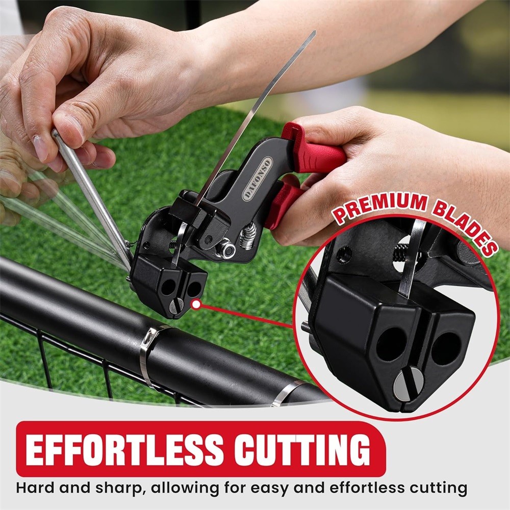 Cable Tie Tool Gun Stainless Steel Cable Tie Tool Repair W/150PCS Metal Zip Ties