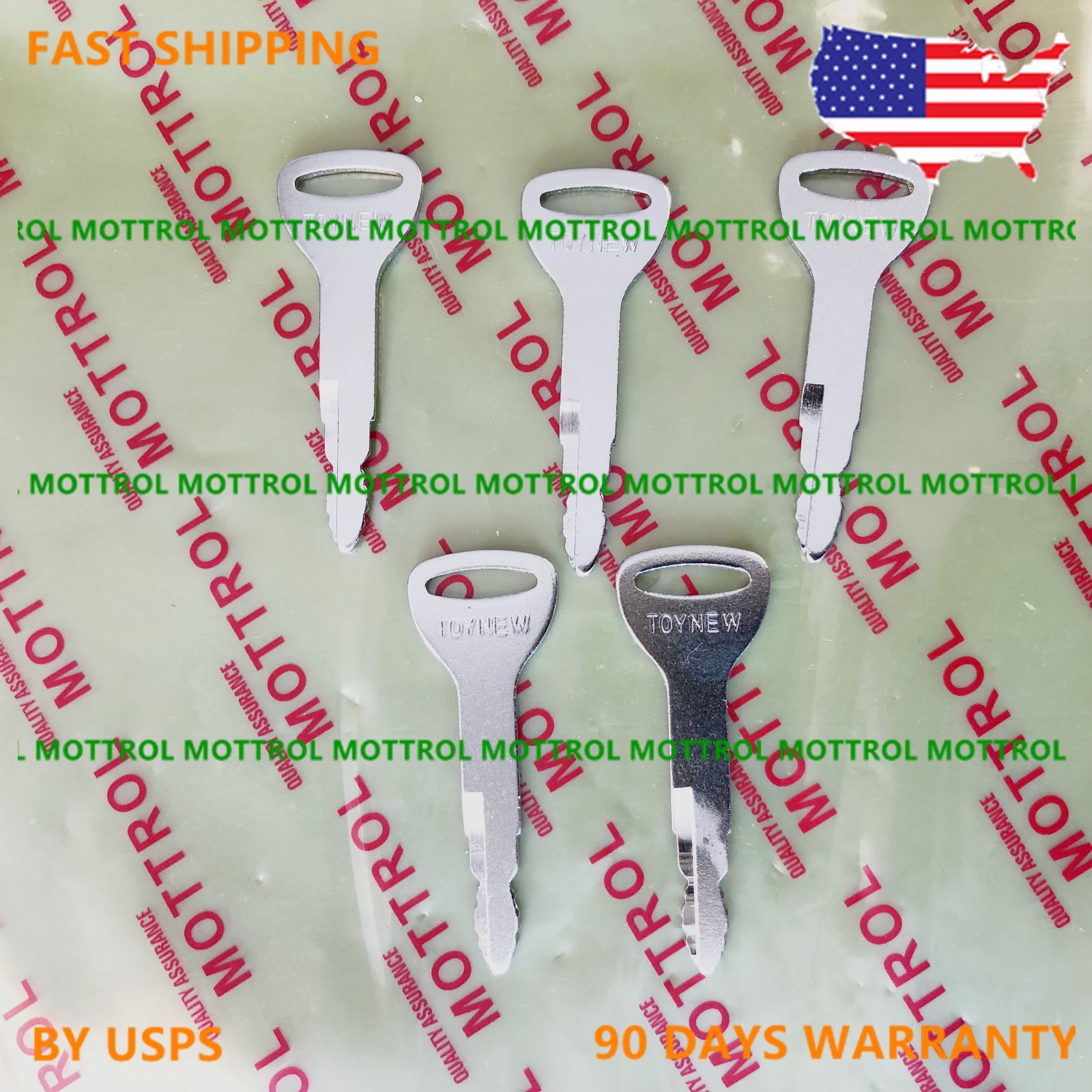 5 PK ToyNew KEY FITS Toyota Forklift & Equipment Ignition A62597 575912333071