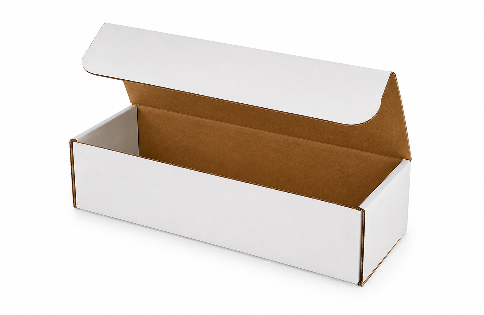 50 Pack 9x3x3 White Corrugated Shipping Mailer Packing Box Boxes 9” x 3” x 3”