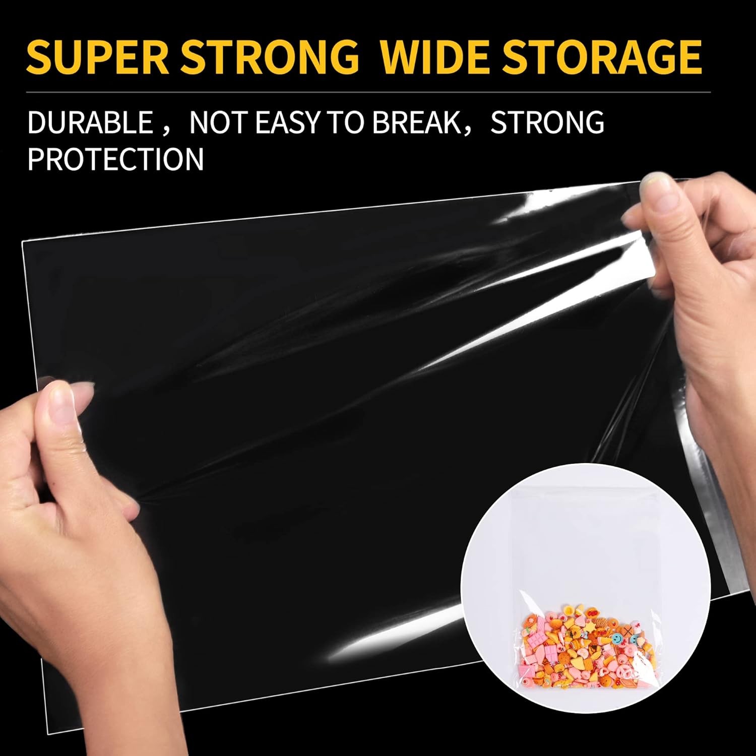 Clear Resealable Self Sealing Cello Cellophane Bag Plastic OPP Poly Bag Any Size