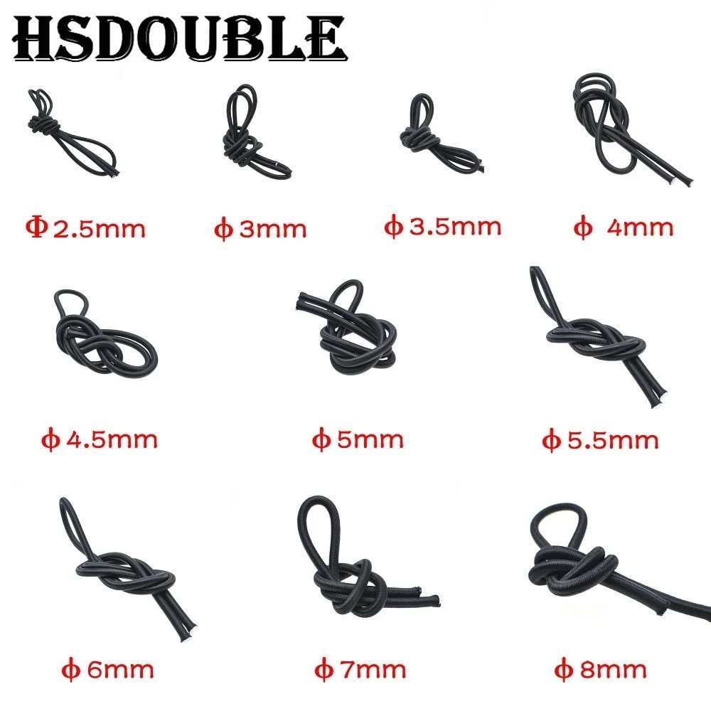 10M Multi-Use Elastic Bungee Cord Heavy Duty Shock Rope Tie Down Stretch Band