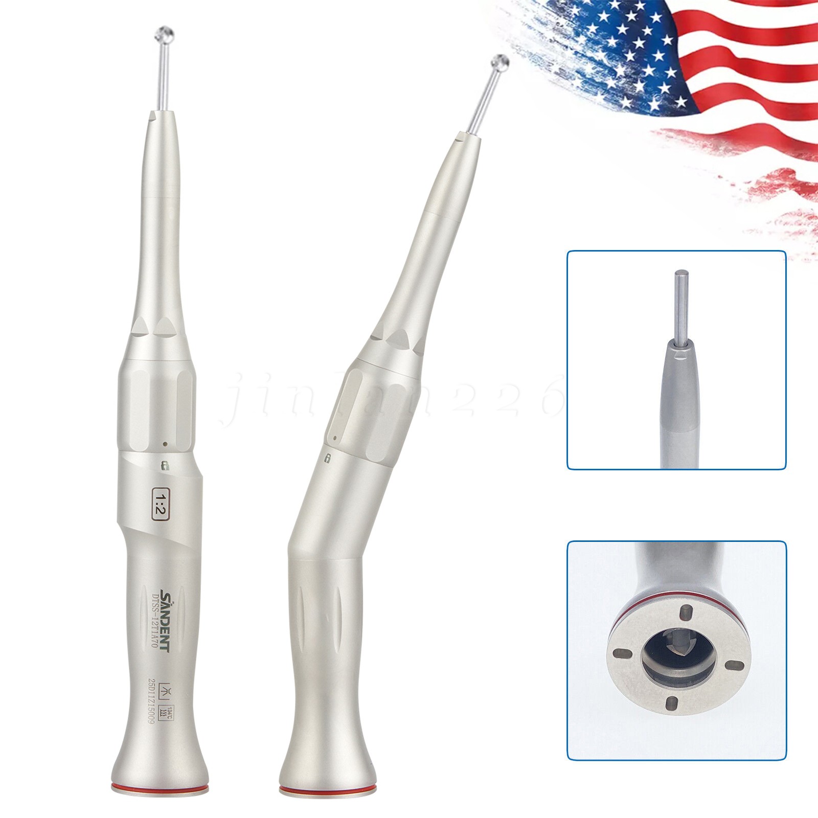Dental Surgical Handpiece 20° Angle Straight Attachment 1:2 E-type NSK Style